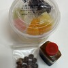 三陽食品 - あんみつ400円。黒蜜と豆は別添え。