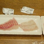 ディオ - 刺身６種（真鯛、天然ひらめ、天然すずき、丸あじ、にべ、黒鯛) (2025.01.24)