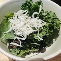 地どり屋 つかだ 渋谷 - グリーンサラダ 黒トリュフドレッシング