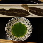 桜田 - たで酢　皿は温めてあります