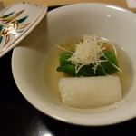 桜田 - 炊き合わせ　白ずいき　万願寺とうがらし　焼きナス