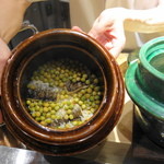 銀座おかもと - 翡翠豆の炊きこみご飯