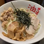 東京麺珍亭本舗 - 油そば(大)　無料くず肉