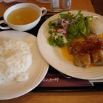 葉山珈琲 珈の香 - グリルチキンのスイーツチリソースランチ 780円