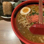 えびそば 麺屋 一幻 新千歳空港店 - えびしょうゆそのまま＋えびおにぎり