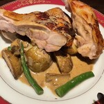 Wine 厨房 tamaya-ohyama - 大山鶏のカリカリ焼き、ボリュームすごかったです！！