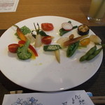 Chez Shimizu - 「畑に感謝して緑黄温野菜の菜園仕立」