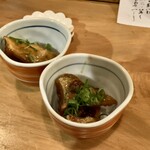 菜づけ百屋 - （お通し）シマアジのカマ