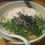 臥龍 - 冷やし軍鶏白湯麺 うめ風味