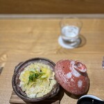 日本料理 e. - 牡蠣の卵とじ