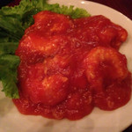 上海酒場　招福生煎 - エビチリ