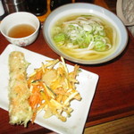 本格手打 いわしや - 冷かけ＆ちく天＆かき揚げ(2014/6)