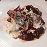 クッチーナ笑多 - ２０１４年６月９～１４日のランチ「豚ロースとベーコンのグリル」（１，０００円）サラダ・パン（足りなければライスも）・コーヒーor紅茶付