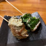 炭火串焼き 辻堂呑場 タイヨウ - ホウレン草