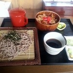 手打ちそば　もり吉 - 玉ねぎ丼＋ざるそばセット