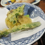 蕗薹 - 季節野菜の天ぷら
