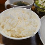 キッチン ブルー グローブ - ご飯大盛りのアップ