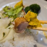 キッチン ブルー グローブ - ポテサラを添えて