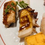 鮨　しらはた - 穴子さんに煮水タコさん仲良し