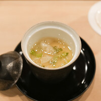 鮨 しゅん輔 阿佐ヶ谷 - かぶすり流しと蕪の葉の茶碗蒸し