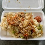 まんえい堂 - かしわおこわ 大（450円＋80円）