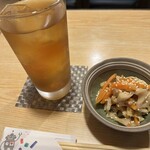 ととや料理 佗助 - ウーロンハイとお通し