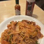 ととや料理 佗助 - 特製ナポリタン　絶品✨　細麺アルデンテ