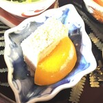 国登録文化財 二木屋 - 前菜　鶏松風金柑蜜煮