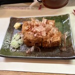 鳥平 - 自家製厚揚げ。