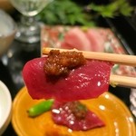 北新地 弧柳 - 季節のおまかせコース(12000円)・魚庭_島根県のカドザメアップ