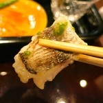 北新地 弧柳 - 季節のおまかせコース(12000円)・魚庭_魳のアップ