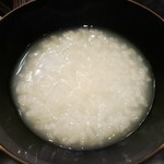 北新地 弧柳 - 季節のおまかせコース(12000円)・留椀_高槻市のキヌヒカリと箕面の山の湧水で炊いたお粥