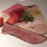ボッテゴン - 前菜の盛り合わせ
                合鴨のロースト、やんばる豚など