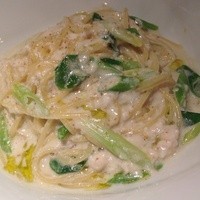 ボッテゴン - 河豚白子と九条ネギのパスタ