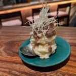 食堂TOMIDORI36 - ２日目のおまかせでポテトサラダにアンチョビかな？絶品