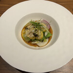 カントニーズ 燕 - 鬱金鶏の胸肉と旬野菜さっと茹で