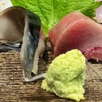 すし居酒屋 樽 - 大将曰く、大間の本マグロより、安曇野本わさびの方がキロ単価高いとか