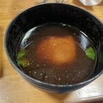 かに道楽 - 赤だし、香の物は食べられないので写真なし
