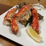 かに道楽 - 単品①タラバかに炭火焼(6600円)
