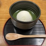 かに道楽 - 抹茶掛けアイス
