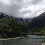 メインダイニングGRAND - 河童橋と奥穂高方面 2014.6