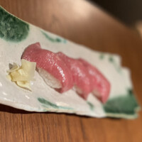 THE 雪月花 - 〆は肉寿司霜降りで✨✨　これはうまい！！