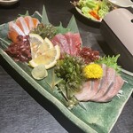 くいもの屋わん - お造り3種盛り合わせ