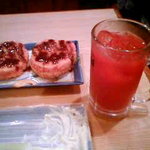 大露路 - ハムフライとトマトハイ