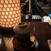 たでの葉 - 1皿目スジ青のり茶碗蒸し