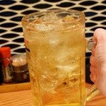 やきとん多吉 - 片手で持つのが厳しいメガハイボール♪