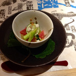 海の別邸ふる川 - 酢物 トマトのジュレ