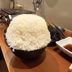 ホルモン たけだ - ライス山盛り