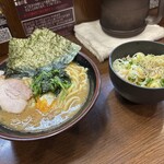 大山家 - とき卵ラーメン+ネギめしセット