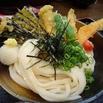 小倉うどん竜屋 - 野菜天うどん（ぶっかけ・冷）：700円